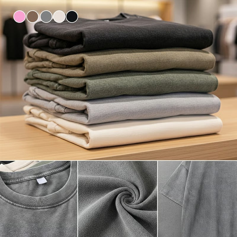 T-Skjorte Herre Vintage Løs