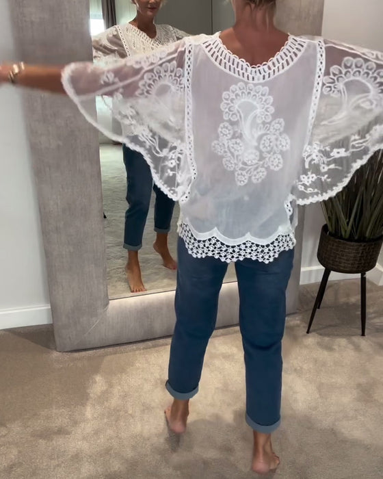 Bluse V-Hals Stilfull