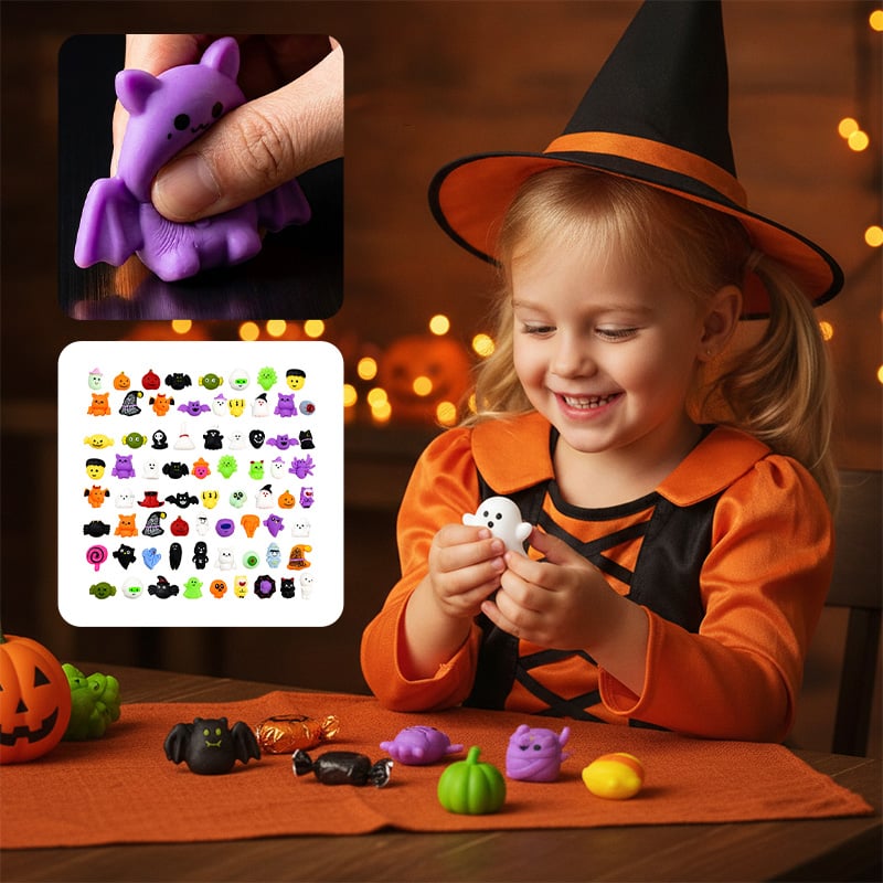 Halloween-squishies stressavlastende lekesett