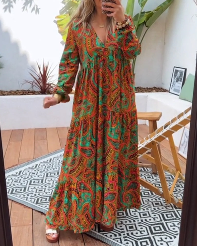 Kjole Bohemiansk Stil Lang