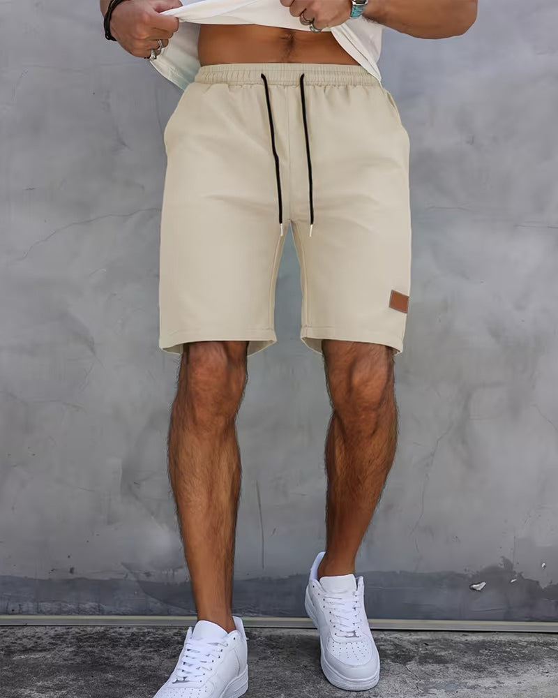 Shorts Lær Etikett Uformell