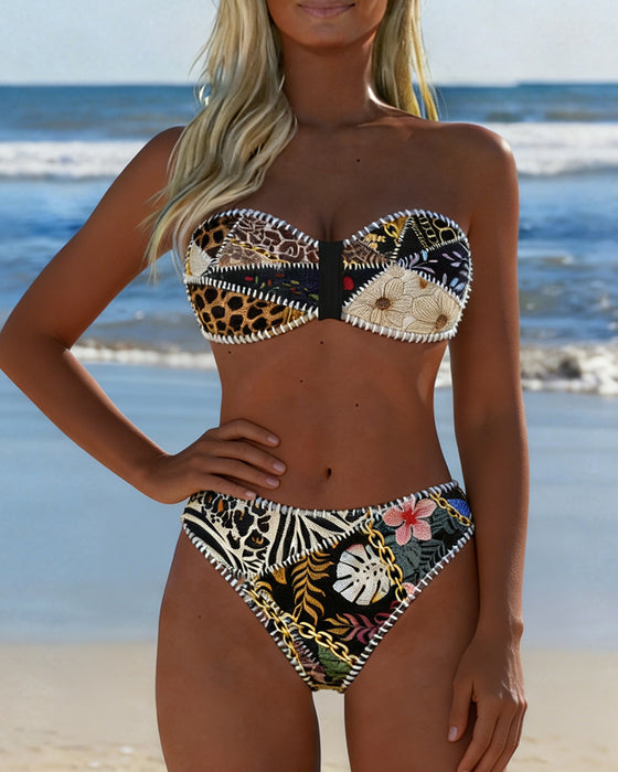 Bikini Fargeblokk Bralette
