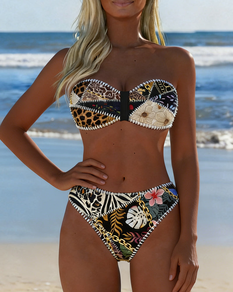 Bikini Fargeblokk Bralette