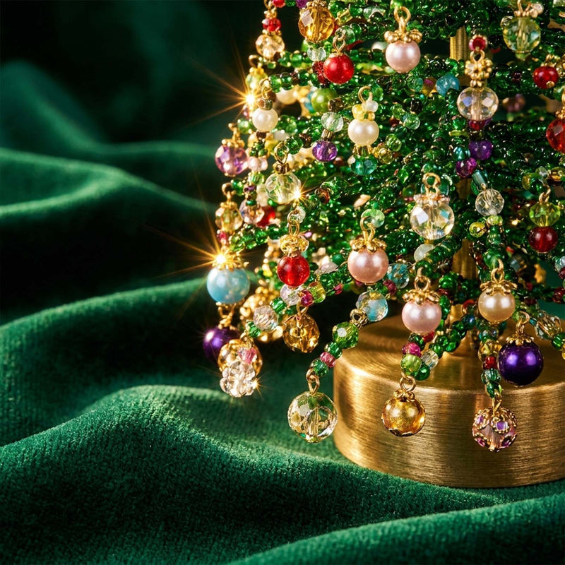 DIY Beaded Christmas Tree Ornament Craft Kit-price zap