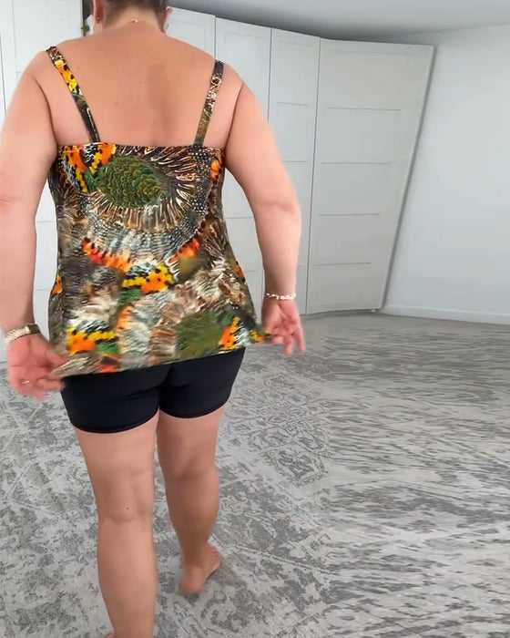 Badedrakt To-Delt Trykket Boksershorts