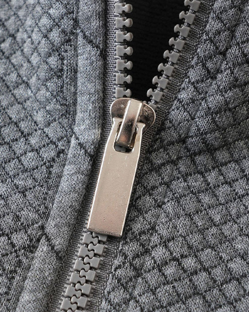 🔥Spesialtilbud – Herre Casual Halvglidelås Kabelstrikket Genser