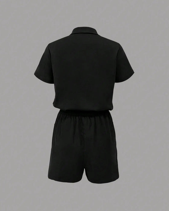 Hoppdress Knapplomme Elastisk Midje
