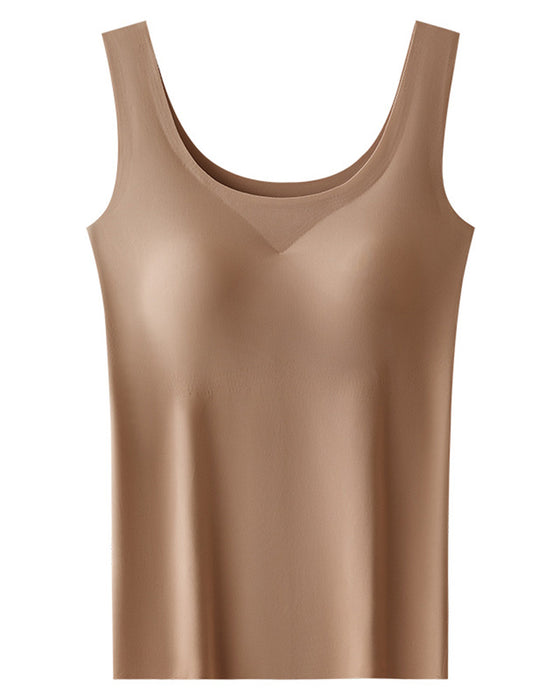 Singlet Topp Usynlig Innebygd Bh