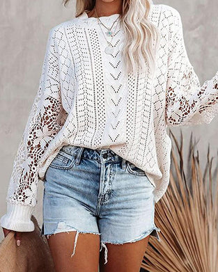 Pullover Enfarget Rund Hals