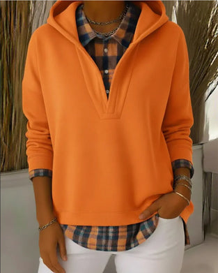 Hettegenser Falsk Todelt Rutet Patchwork