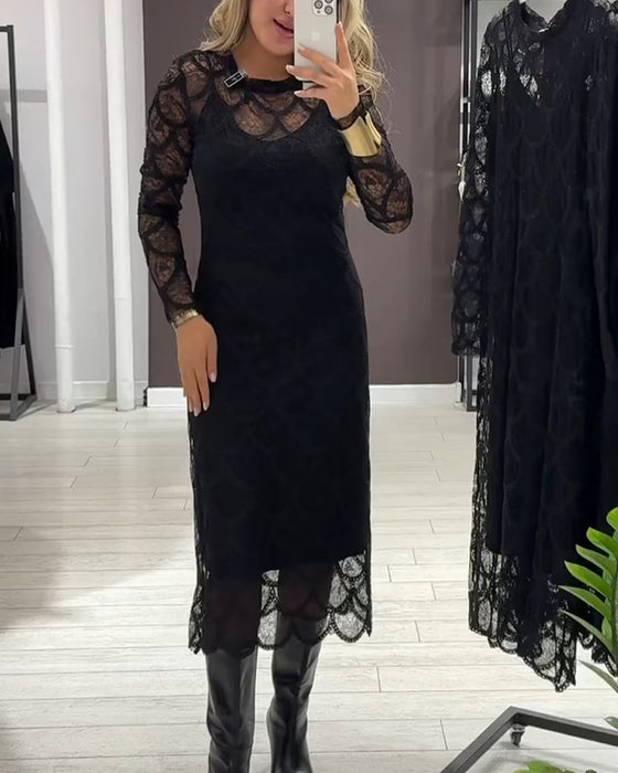 Cover Up & Cami Kjole Sett Knipling