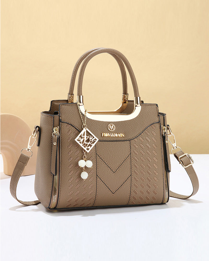 Veske Kvinne'S V-Søm Topphåndtak Satchel