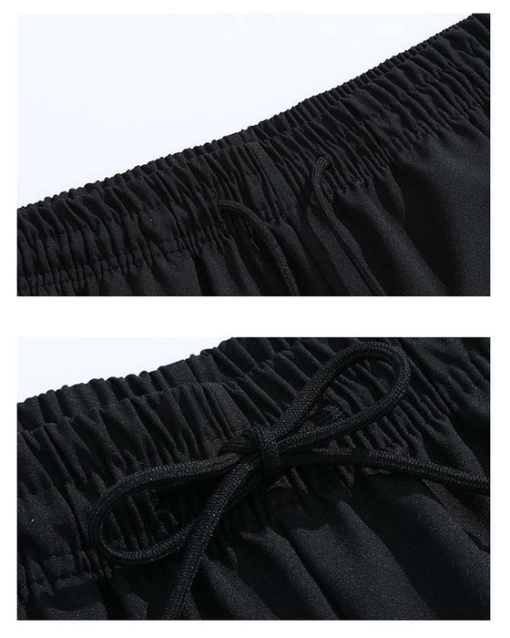 Shorts Dobbel Hvit Stripe Knelang Casual