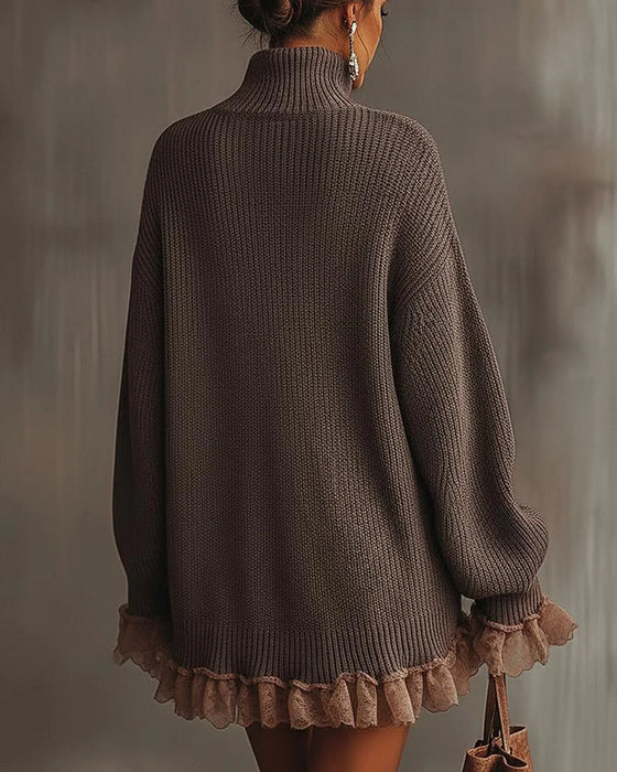 Set Med Elegant Stil, Genser Lag Og Camisole Kjole