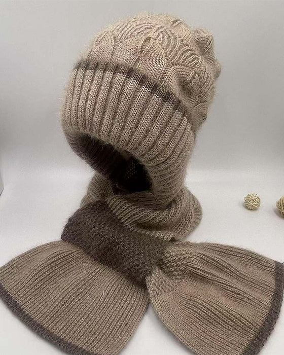 Dame Vindtett Hatt Med Ørebeskyttelse