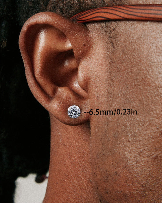 Klassiske runde zirkon øredobber