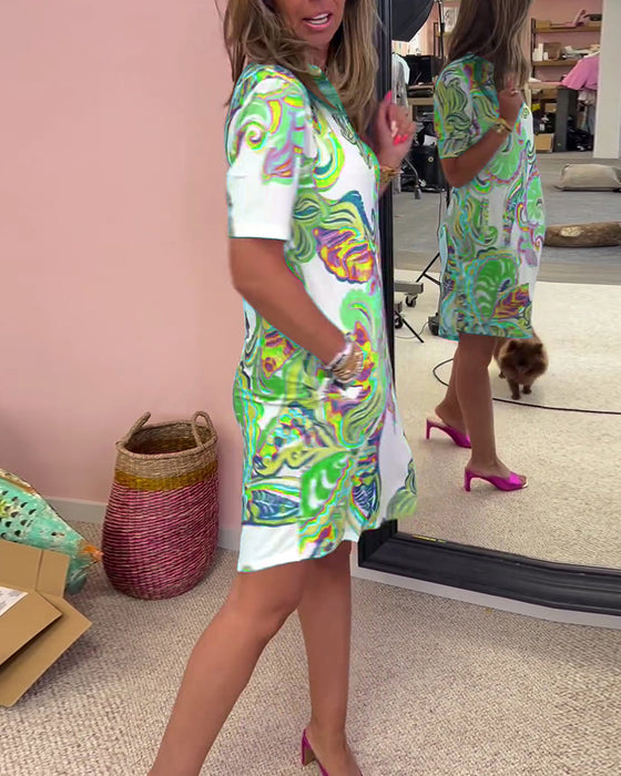 Kjole med slank passform