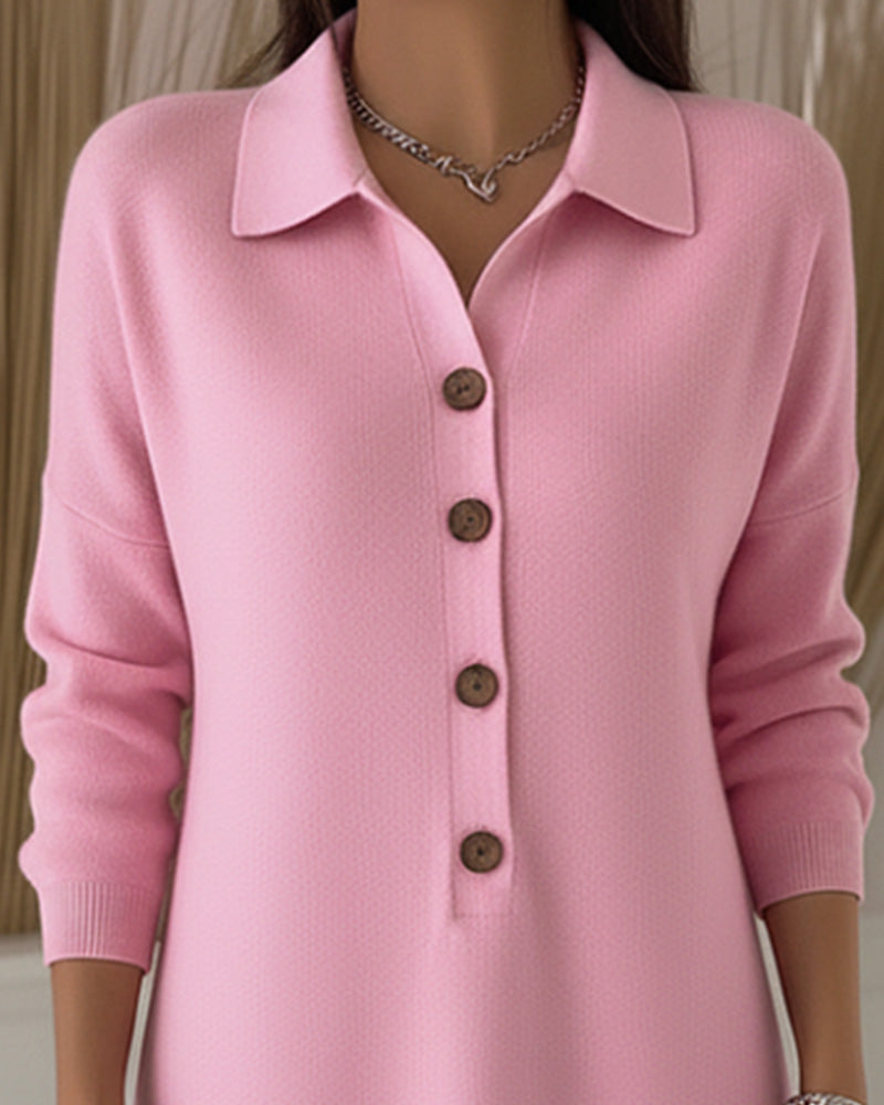 Motekjole Med Knapper Og Krage