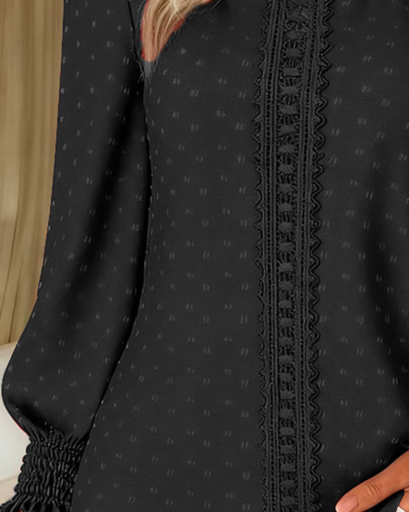 Bluser Med Rund Hals Og Puffermer