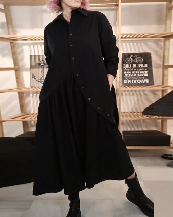 Uformell løs A-line kjole