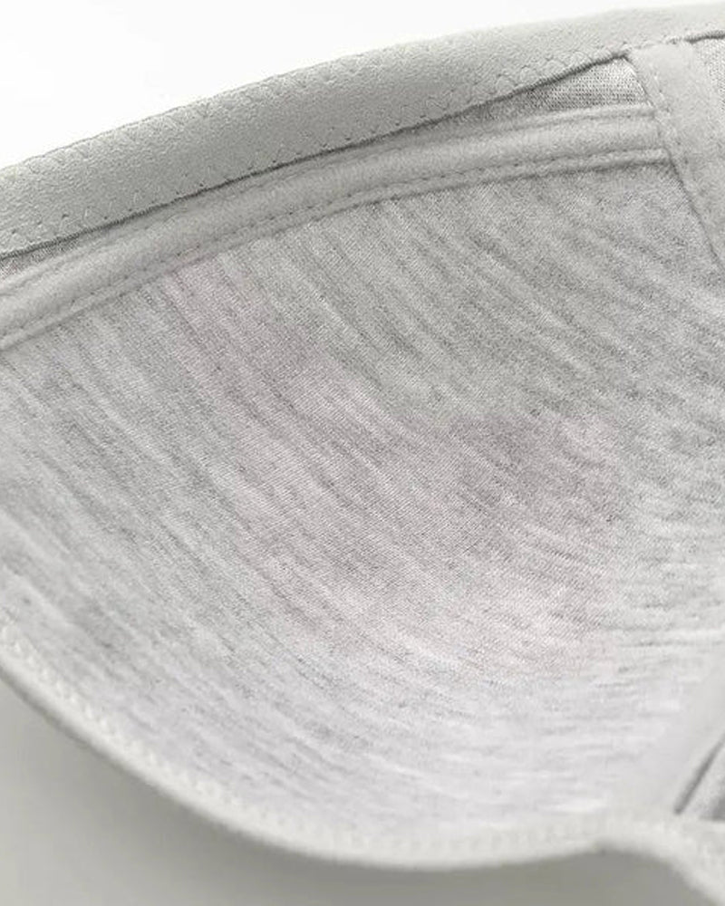 Justerbar frontlukning push-up BH. Trådfri, sømløs med sidestøtte for hverdagsbruk, vår- og sommerkomfort.