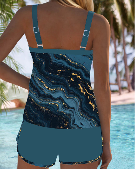 Badedrakt Båndløs Trykket Casual To-Del