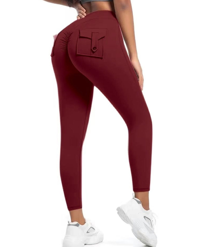 Bukse Lomme Ensfarget Slim Fit Yoga