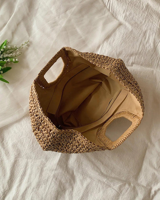 Veske Måneformet Halm