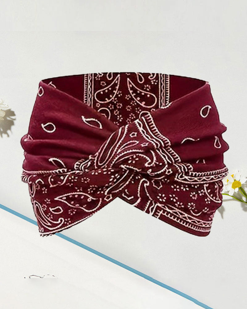 Hårbånd Vintage Stil Bred Slips-Farge