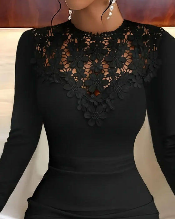 Lappverkskjole Med Slim-Fit Bodycon