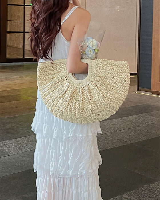 Veske Måneformet Halm