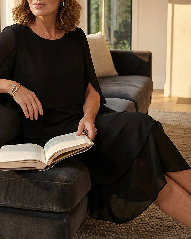 Kjole Løs Rund Hals Kake