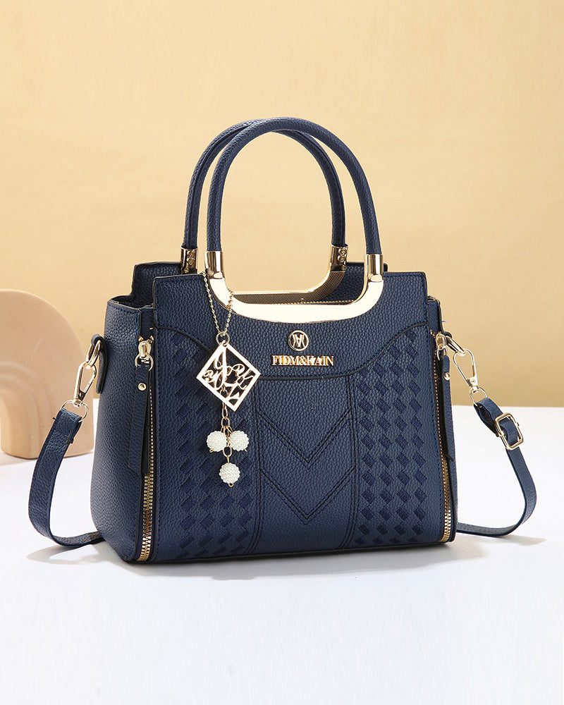 Veske Kvinne'S V-Søm Topphåndtak Satchel