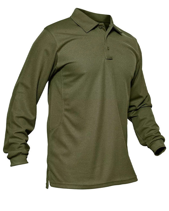 T-Shirt Polo Krage Lang Erme Avslappnet