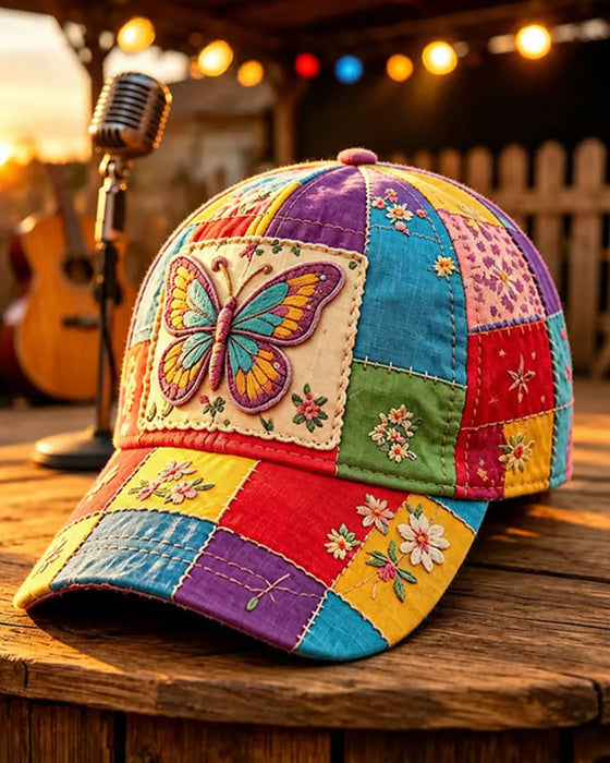 Sommerfugl Brodert Baseballcaps