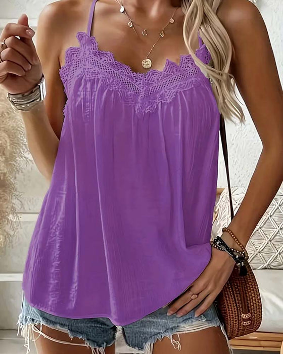 Cami Top Solid Farge