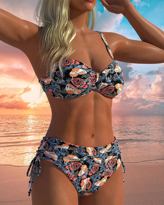 Bikini Sexig Casual Todelt