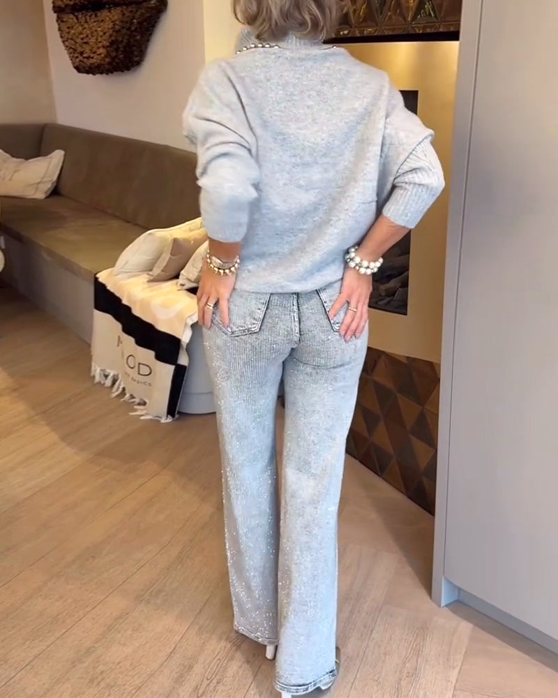 Genser Moteriktig Høy Hals Allsidig