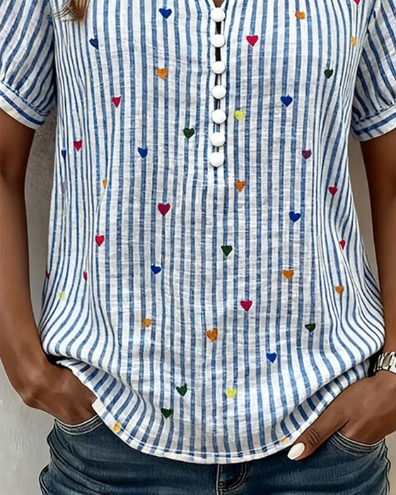 Blåse Puffermerke HjerteStripe