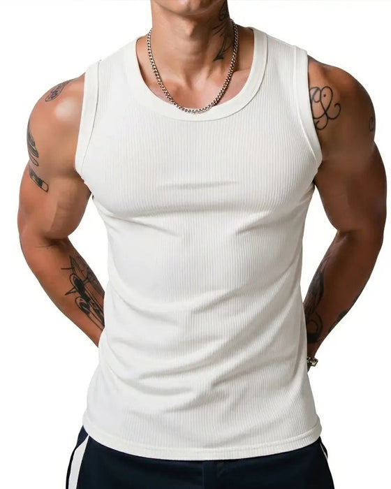 Tanktop Herrer Ribbet Racerback