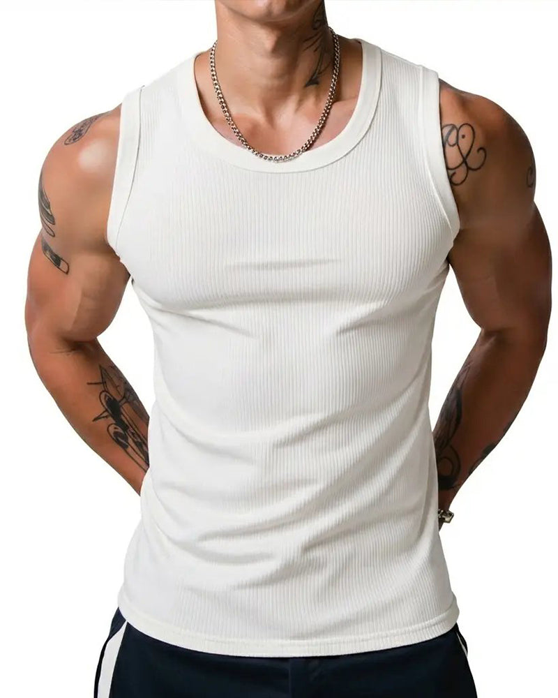 Tanktop Herrer Ribbet Racerback