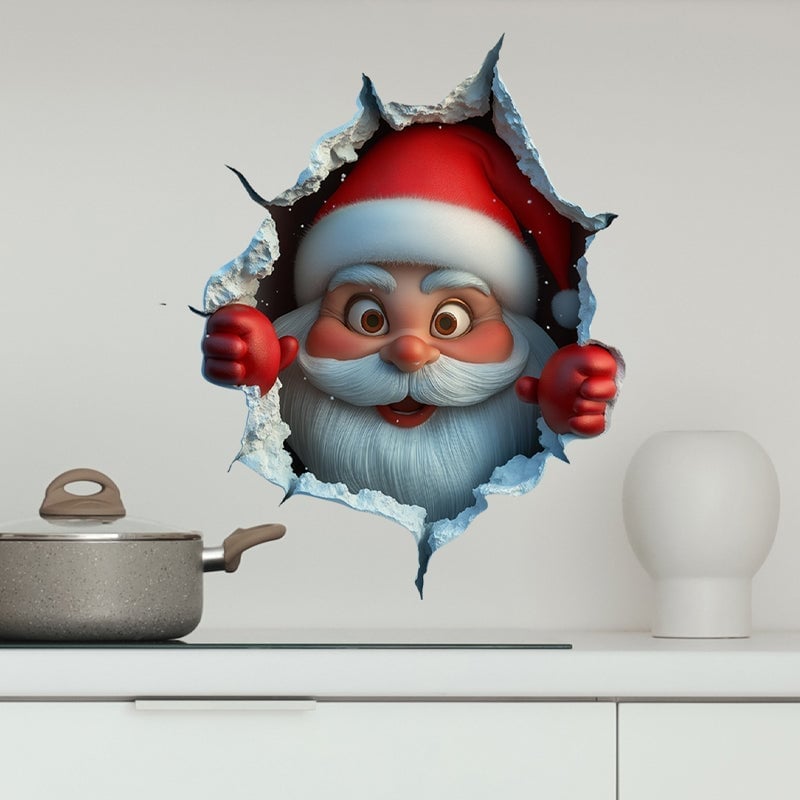 Julenisse Veggklistremerke Sett