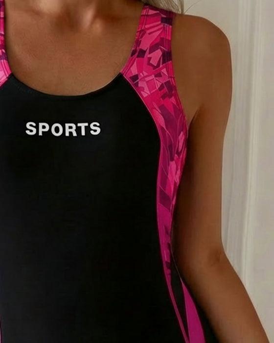 En-Delt Badedrakt Flat Vinkel Sportvest