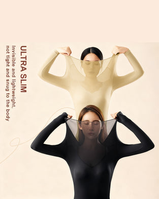 Ultratynn Sømfri Termoundertøy For Kvinner