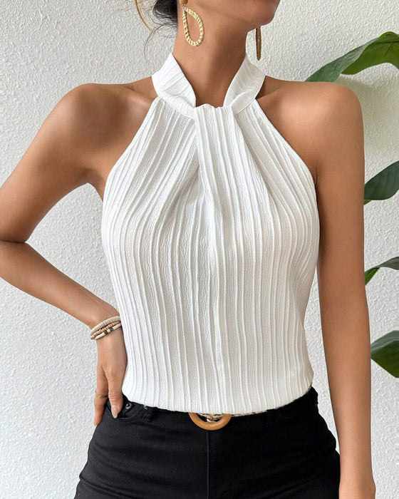 Tank Topp Uten Ermer Halterneck