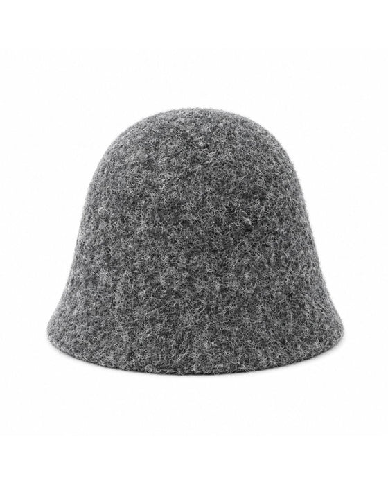 Solid Farge Semsket Bucket Hat