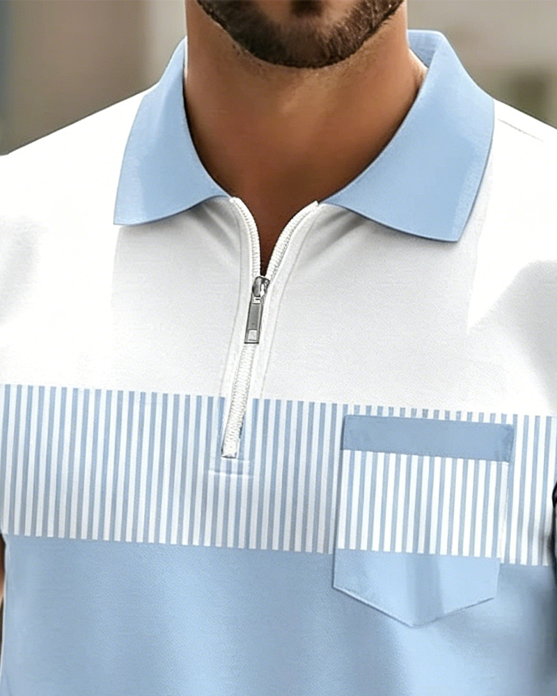 Skjorte Lappeteppe Stripe Glidelås