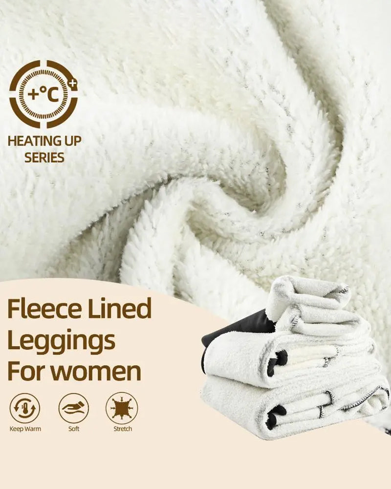 Leggings Varm Høy Midje Koselig Fôret