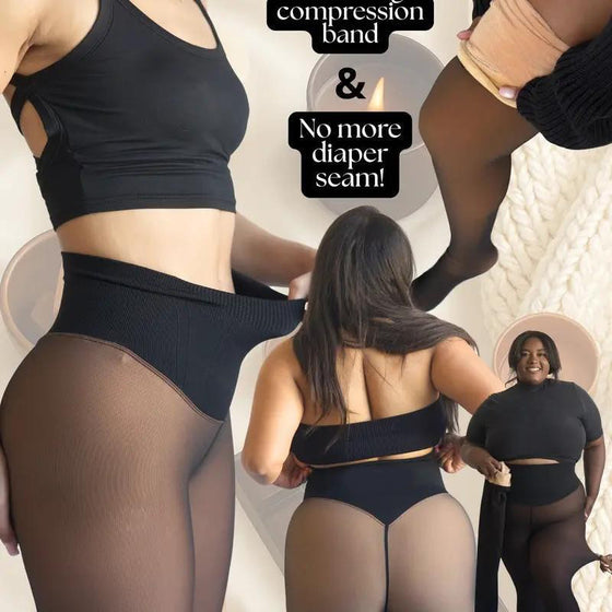 Fôrede Shaping-Leggings Med Én Søm