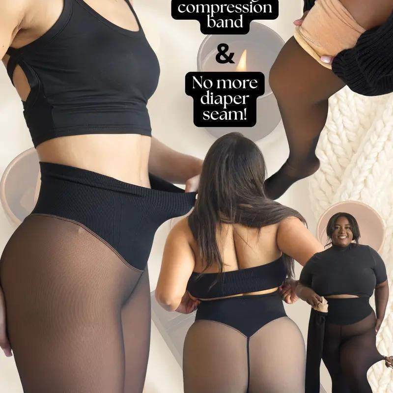 Fôrede Shaping-Leggings Med Én Søm